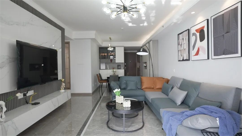 推开新家的门，疲惫瞬间清零，这个现代简约风，治愈力满分！